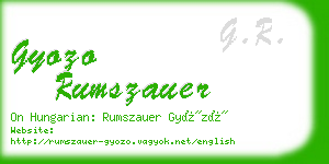 gyozo rumszauer business card